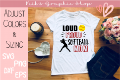 Loud and Proud Mom Svg Bundle, Football, Soccer, Baseball Product Image 4