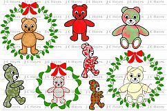Bears Celebrate Christmas, 15 Designs, Clip Art, Sublimation Product Image 5