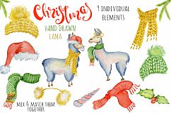 Christmas lama watercolor creator 2 Product Image 2