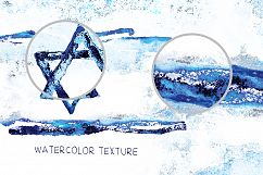 Old Israel. Watercolor Flag. Product Image 6
