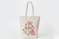 Tis the Season to be Jolly - Christmas SVG Cut File DXF PNG Product Image 8