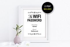 Printable WIFI Password Sign, Wifi password printable,DAD_11 Product Image 1