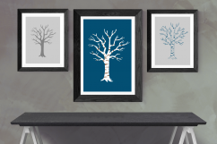 Winter Birch Tree SVG Design Product Image 1