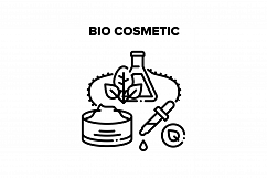 Bio Cosmetic Vector Black Illustration Product Image 1