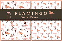 Pink Flamingo - seamless patterns Product Image 1