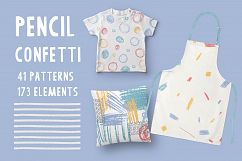 Pensil Confetti Patterns &amp; Elements Product Image 1