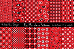 Red Bandana Patterns Product Image 1