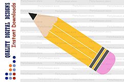 Pencil SVG School svg 100 days of school SVG Education Svg Product Image 1