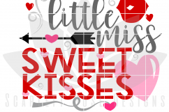 Little Miss Sweet Kisses SVG Product Image 2