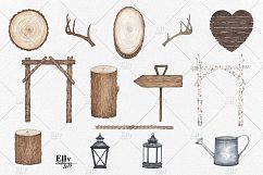 Rustic Watercolor Graphic Set Product Image 4