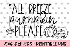 Fall Breeze Pumpkins Please Fall SVG DXF SVG DXF EPS PNG Product Image 1