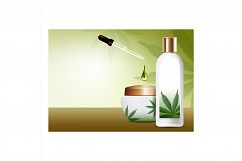 Herbal Conditioner Creative Promo Poster Vector Product Image 1