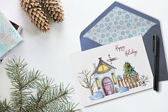 4 Seasons - Watercolor Houses Product Image 10