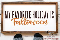 Fall Halloween SVG, My Favorite Holiday Is Falloween SVG Product Image 1