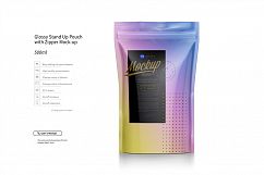 Stand Up Pouch with Zipper Mockup Set Product Image 4