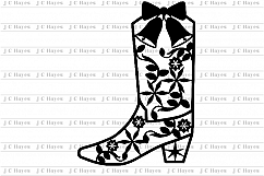Christmas/Holiday Boot, SVG, Paper Cut Product Image 4