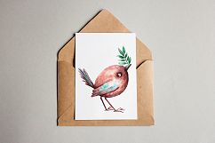 Tiny Birds - Watercolor Clip Art Set Product Image 13