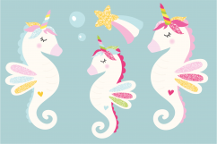 Seacorns, clipart and paper set Product Image 2