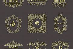 Set of vintage frames and monograms Product Image 8