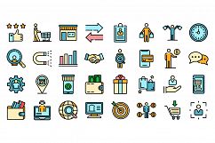 Buyer icons vector flat Product Image 1