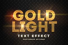 Gold Light text Effect Product Image 1