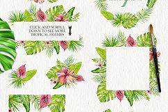 Tropical leaves and flowers Product Image 3