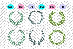 Laurel Wreath Svg Svg Vector File Silhouette Design Vinyl Product Image 1