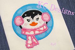 Penguin Circle Machine Applique Embroidery Design Product Image 3