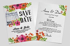 Double Sided Save The Date Card Product Image 3