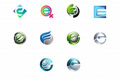 Modern and elegant business logos set Product Image 1