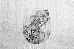 Stemless wine glass mockup no stem glasses mock up wineglass Product Image 3