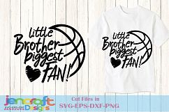 Basketball SVG - Biggest Fan SVG Big Little Sister Brother Product Image 7