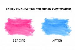 Watercolor Swashes Clipart Set Product Image 5