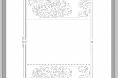 Tree Gate fold wedding invitation , 5x7, Cricut Template, Quinceanera card - SVG, DXF, Cricut, Silhouette Cameo Product Image 2