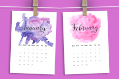 2018 Hand Paint Watercolor Calendar  Product Image 2