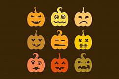 Set of  Halloween Pumpkins Product Image 2