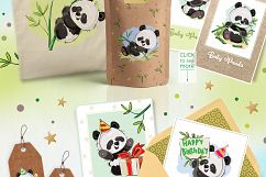 Set of cute pandas Product Image 2