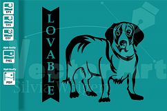 Basset Hound Dog SVG - Cut File for Crafters Product Image 1