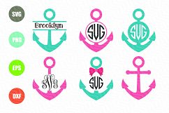 Anchor Monogram Frames SVG Product Image 1