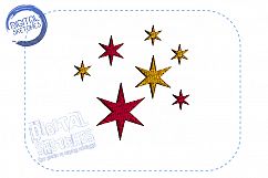 Star Stars Machine Embroidery Design Instant Download Product Image 1