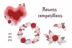 Horses, flowers &amp; love – Vector Paper Art Style Product Image 6