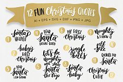  12 funny kids Christmas SVG quotes Product Image 6