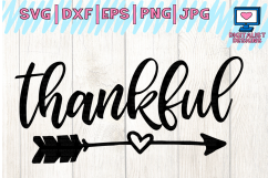 thankful SVG | arrow SVG | Thanksgiving SVG Product Image 2