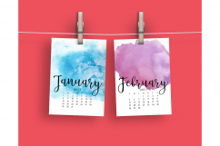 2017 Hand Paint Watercolor Calendar  Product Image 2