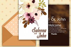 Double Sided Wedding Invitation Card Product Image 2