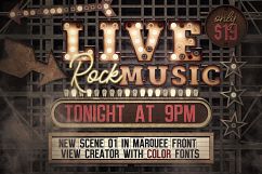 Marquee Front View - Color Fonts Product Image 11