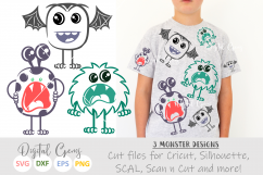 Monster SVG / PNG / EPS / DXF Files Product Image 1