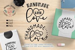 Handmade with Love Cut File and Printable  (SVG, DXF, PNG) Product Image 1