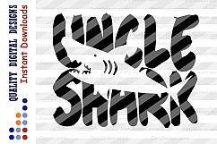 Uncle shark Svg files Family shirt svg Birthday svg Product Image 2
