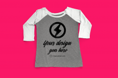 Raglan Tee Photoshop Mock Up Product Image 3